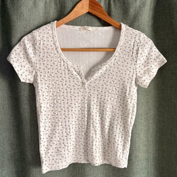 j.galt Tops - J Galt Floral Baby Tee - one size/small